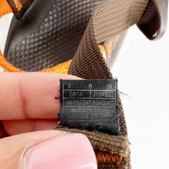 Chaco ZX/2 Classic Sandals Sz 8 Women's Orange Stripe Outdoor River Shoes - Picture 8 of 9